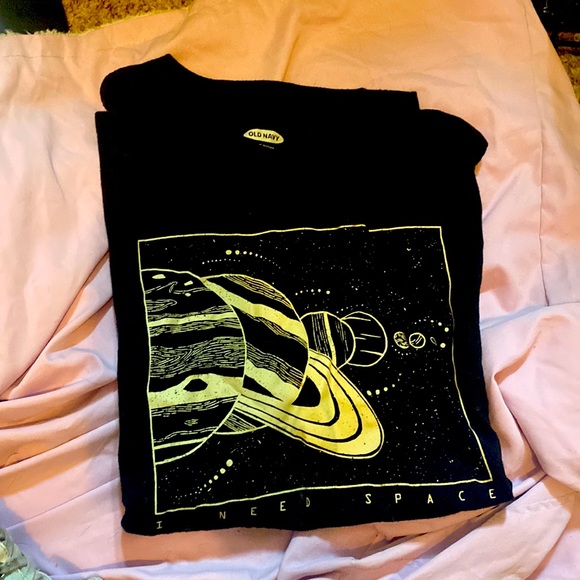 Black I need space T-shirt - Picture 1 of 1
